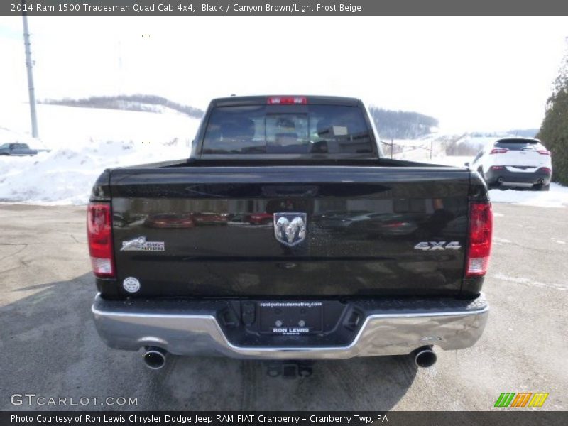 Black / Canyon Brown/Light Frost Beige 2014 Ram 1500 Tradesman Quad Cab 4x4