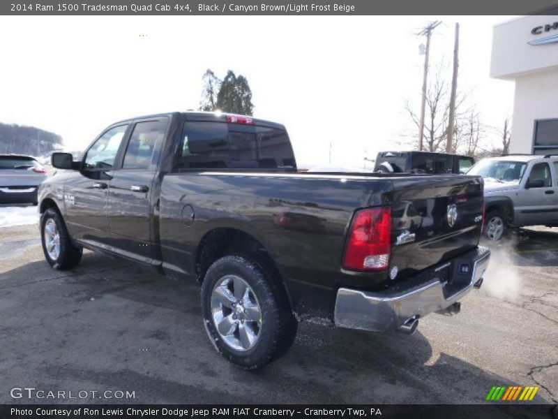 Black / Canyon Brown/Light Frost Beige 2014 Ram 1500 Tradesman Quad Cab 4x4