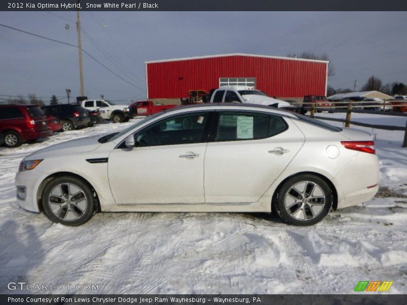 Snow White Pearl / Black 2012 Kia Optima Hybrid