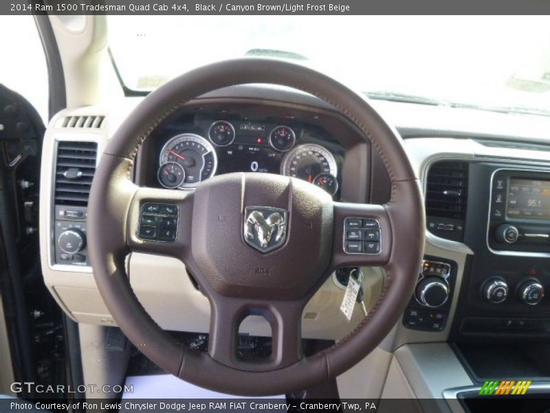 Black / Canyon Brown/Light Frost Beige 2014 Ram 1500 Tradesman Quad Cab 4x4