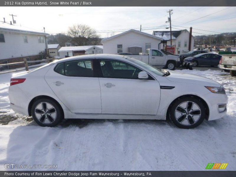Snow White Pearl / Black 2012 Kia Optima Hybrid