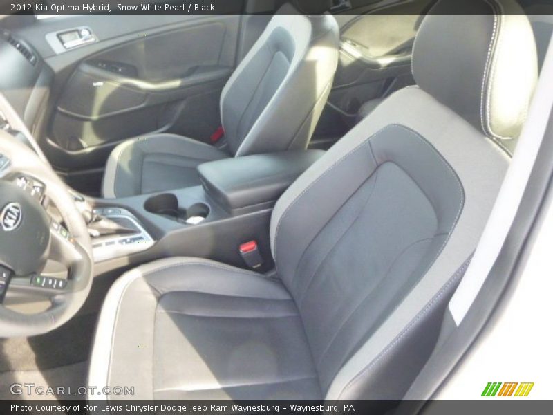 Snow White Pearl / Black 2012 Kia Optima Hybrid