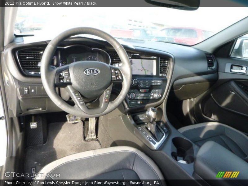 Snow White Pearl / Black 2012 Kia Optima Hybrid