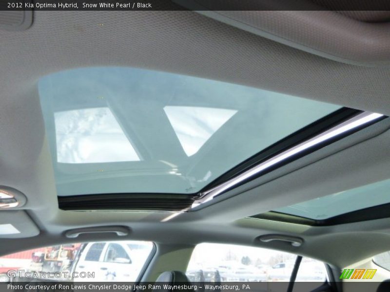 Snow White Pearl / Black 2012 Kia Optima Hybrid