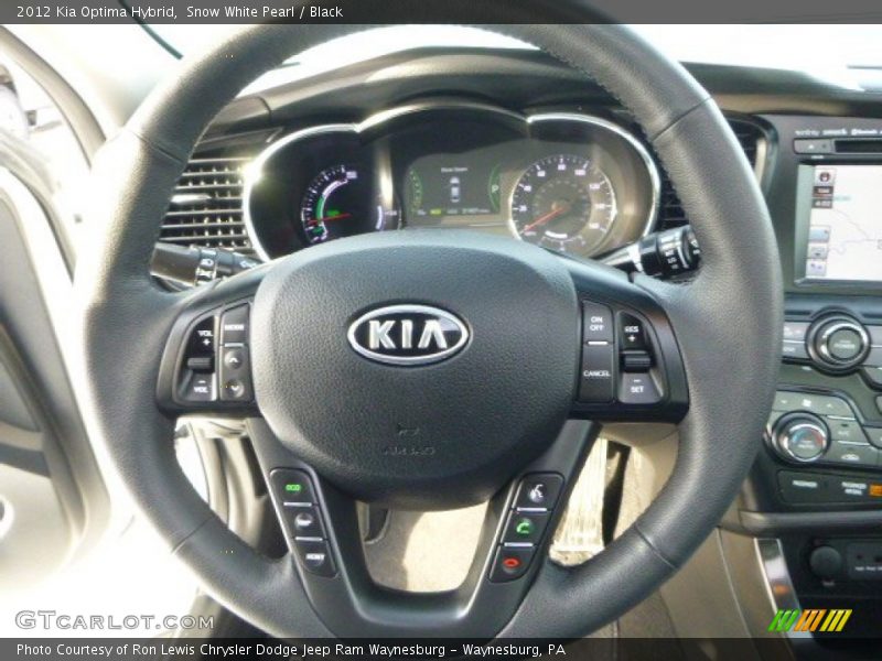 Snow White Pearl / Black 2012 Kia Optima Hybrid