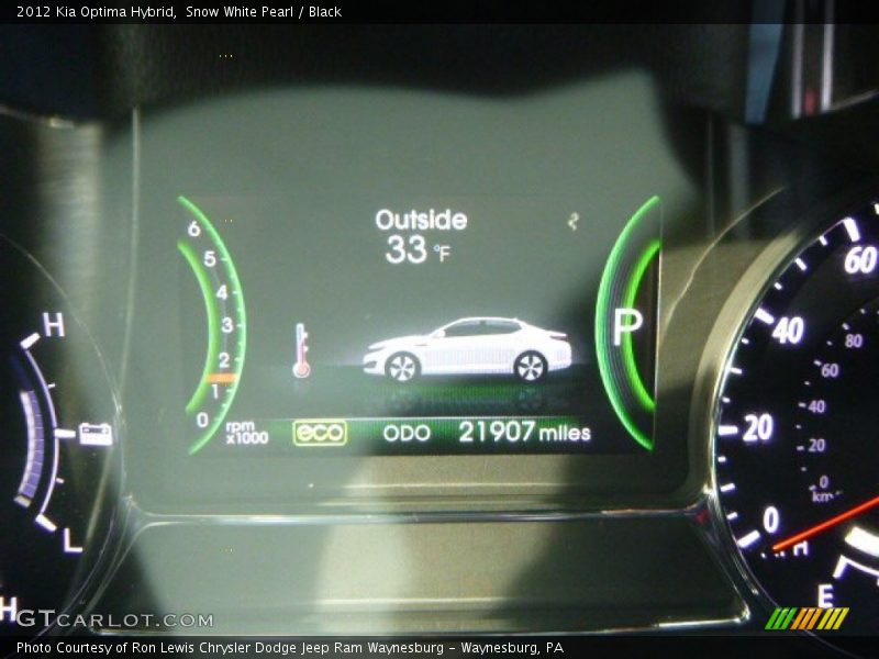 Snow White Pearl / Black 2012 Kia Optima Hybrid