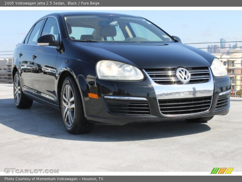 Black / Pure Beige 2005 Volkswagen Jetta 2.5 Sedan
