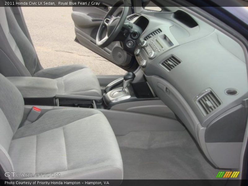 Royal Blue Pearl / Gray 2011 Honda Civic LX Sedan