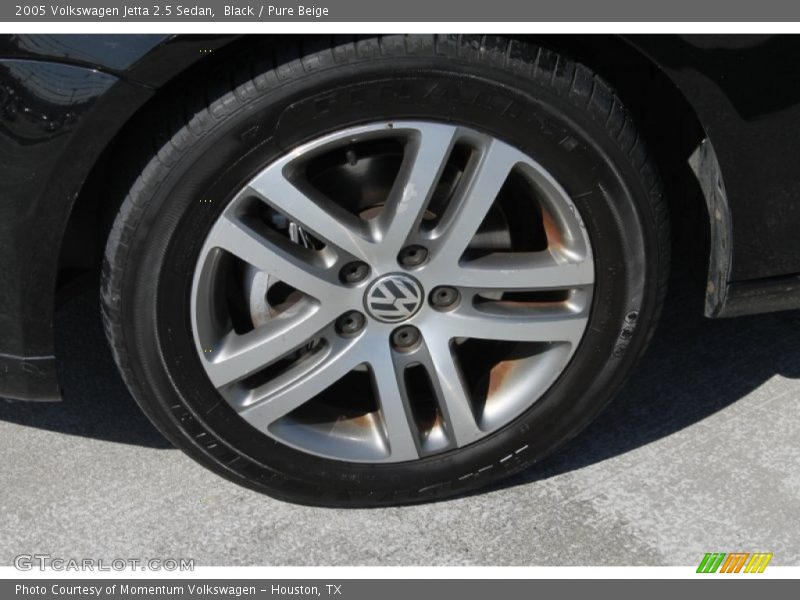 Black / Pure Beige 2005 Volkswagen Jetta 2.5 Sedan