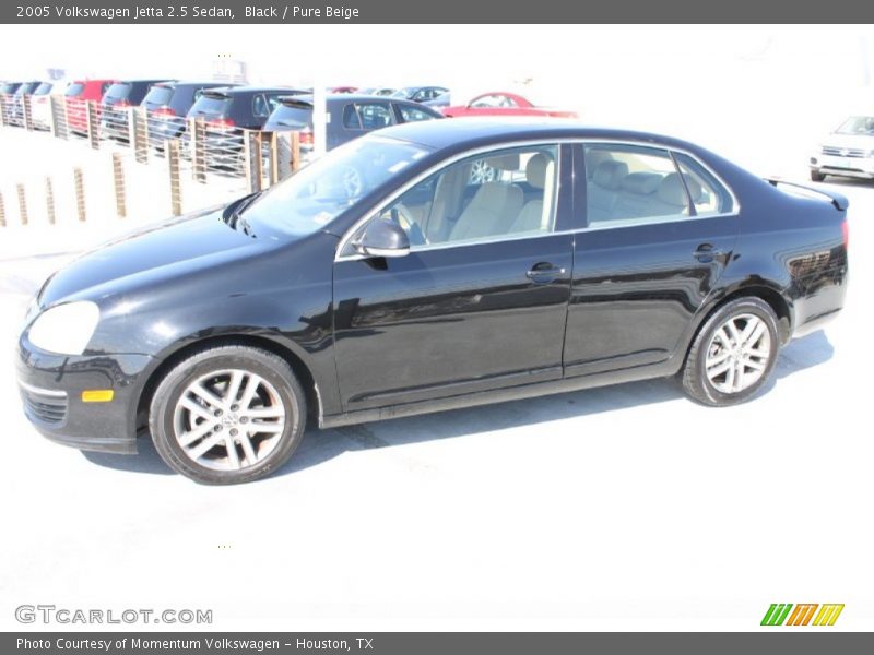 Black / Pure Beige 2005 Volkswagen Jetta 2.5 Sedan