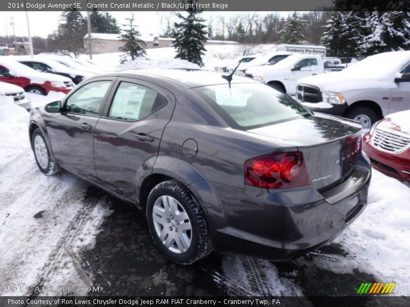 Granite Crystal Metallic / Black/Light Frost Beige 2014 Dodge Avenger SE