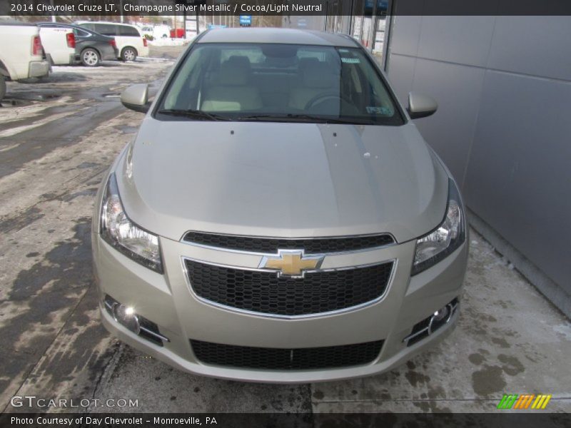 Champagne Silver Metallic / Cocoa/Light Neutral 2014 Chevrolet Cruze LT