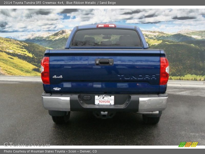 Blue Ribbon Metallic / Sand Beige 2014 Toyota Tundra SR5 Crewmax 4x4
