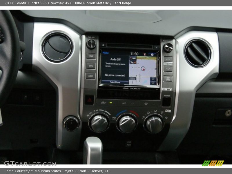 Blue Ribbon Metallic / Sand Beige 2014 Toyota Tundra SR5 Crewmax 4x4