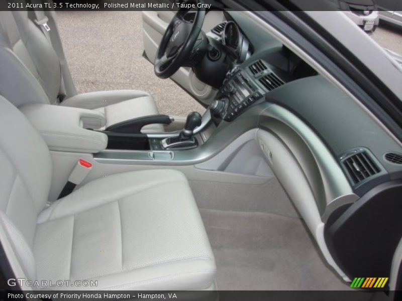 Polished Metal Metallic / Taupe Gray 2011 Acura TL 3.5 Technology