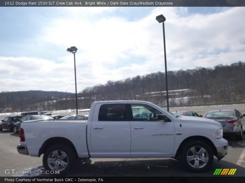 Bright White / Dark Slate Gray/Medium Graystone 2012 Dodge Ram 1500 SLT Crew Cab 4x4