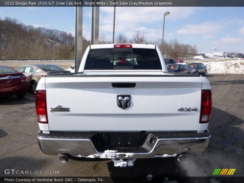 Bright White / Dark Slate Gray/Medium Graystone 2012 Dodge Ram 1500 SLT Crew Cab 4x4