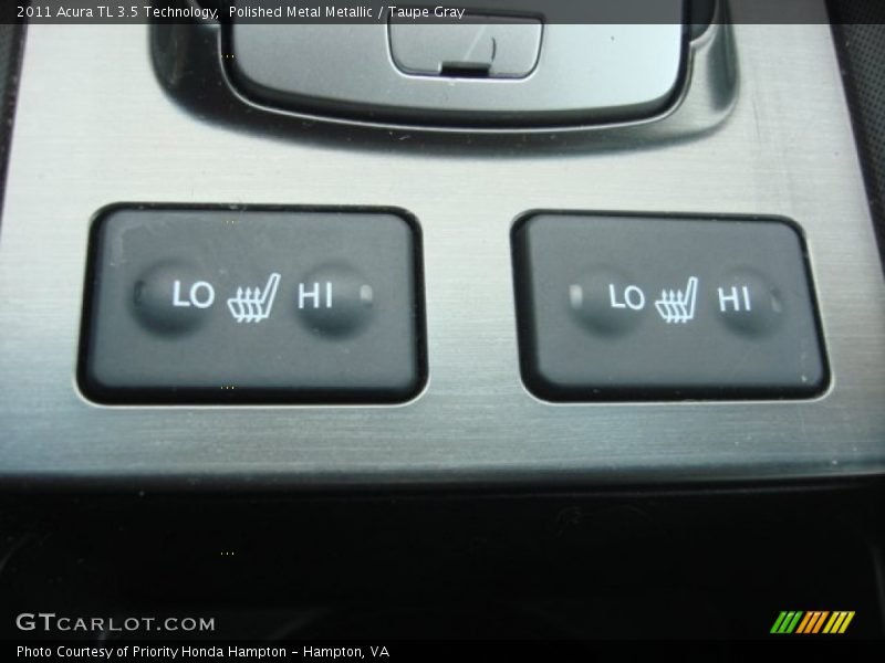 Polished Metal Metallic / Taupe Gray 2011 Acura TL 3.5 Technology