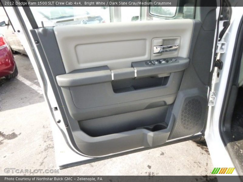 Bright White / Dark Slate Gray/Medium Graystone 2012 Dodge Ram 1500 SLT Crew Cab 4x4