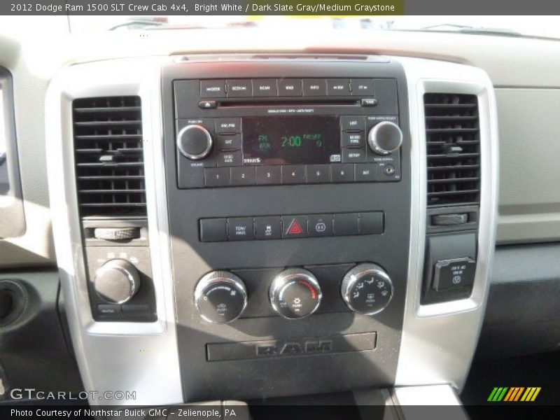 Bright White / Dark Slate Gray/Medium Graystone 2012 Dodge Ram 1500 SLT Crew Cab 4x4