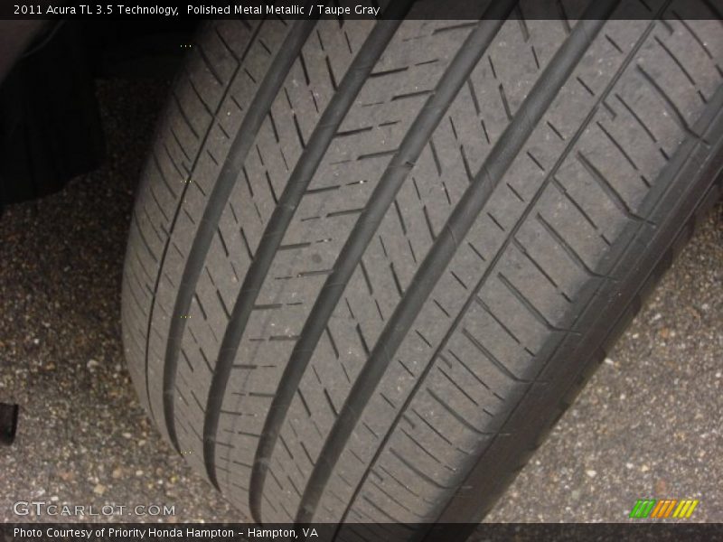 Polished Metal Metallic / Taupe Gray 2011 Acura TL 3.5 Technology