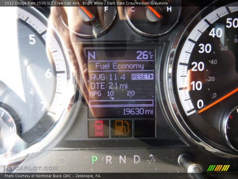Bright White / Dark Slate Gray/Medium Graystone 2012 Dodge Ram 1500 SLT Crew Cab 4x4