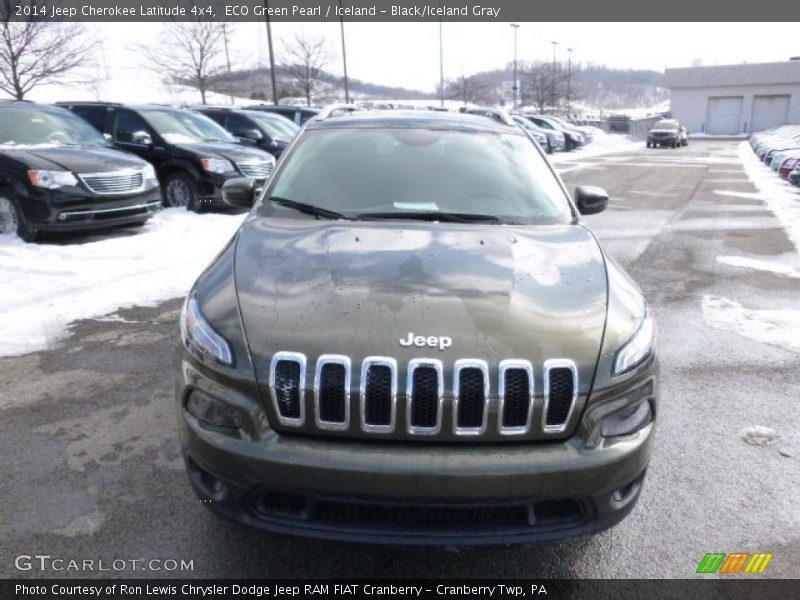 ECO Green Pearl / Iceland - Black/Iceland Gray 2014 Jeep Cherokee Latitude 4x4