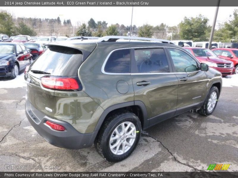 ECO Green Pearl / Iceland - Black/Iceland Gray 2014 Jeep Cherokee Latitude 4x4