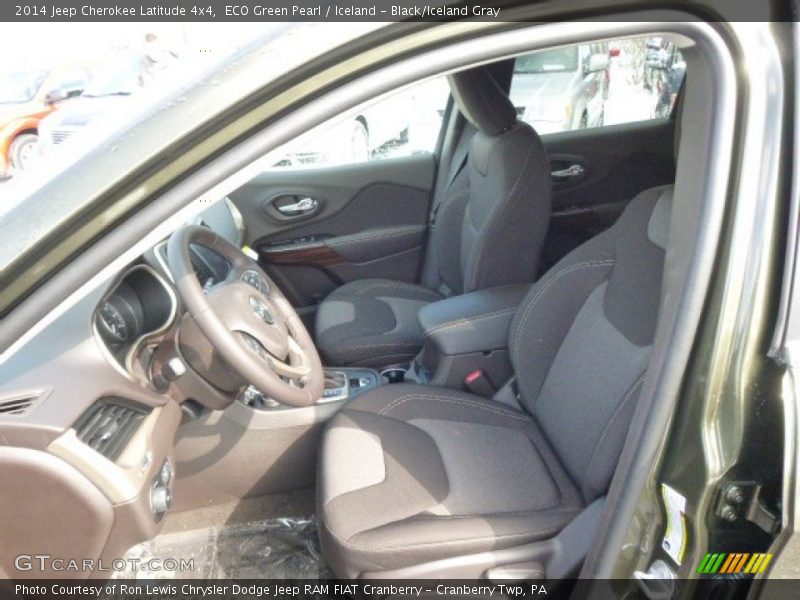 ECO Green Pearl / Iceland - Black/Iceland Gray 2014 Jeep Cherokee Latitude 4x4