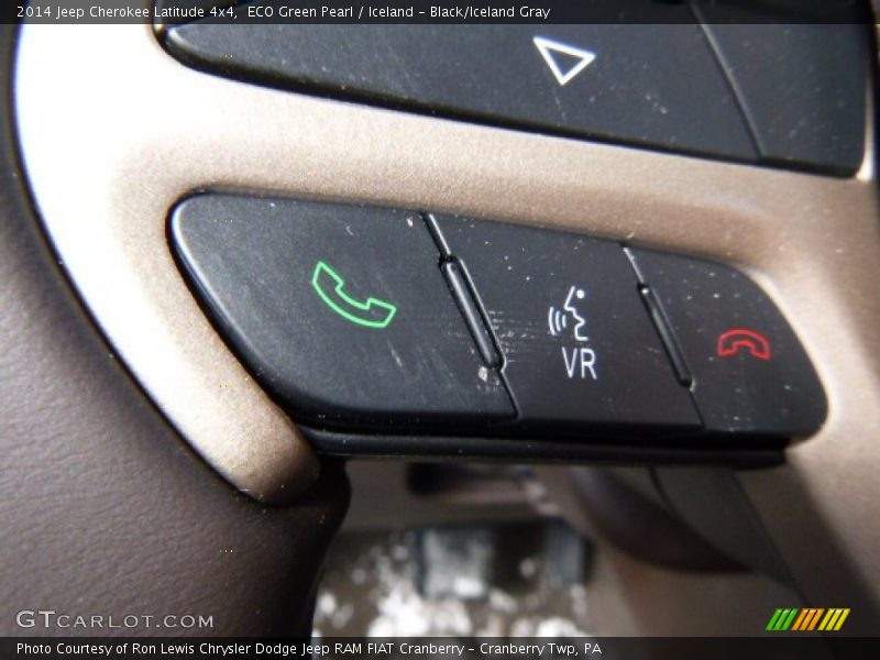 ECO Green Pearl / Iceland - Black/Iceland Gray 2014 Jeep Cherokee Latitude 4x4