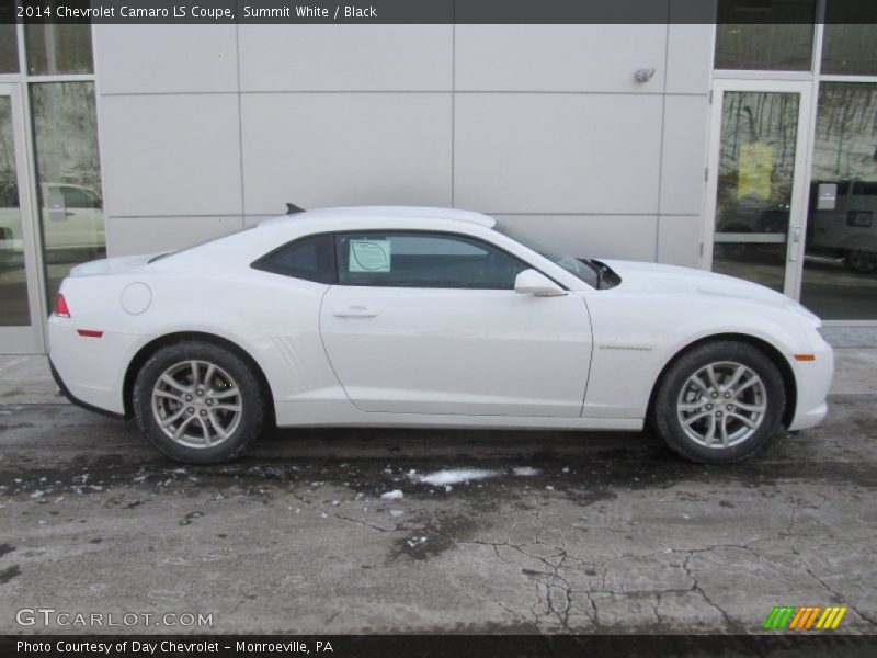 Summit White / Black 2014 Chevrolet Camaro LS Coupe