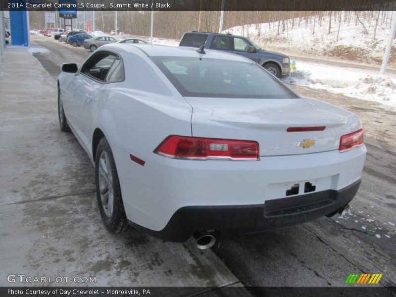 Summit White / Black 2014 Chevrolet Camaro LS Coupe
