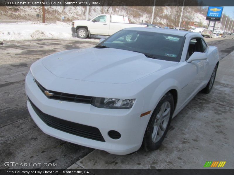 Summit White / Black 2014 Chevrolet Camaro LS Coupe