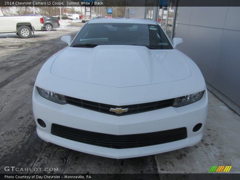Summit White / Black 2014 Chevrolet Camaro LS Coupe