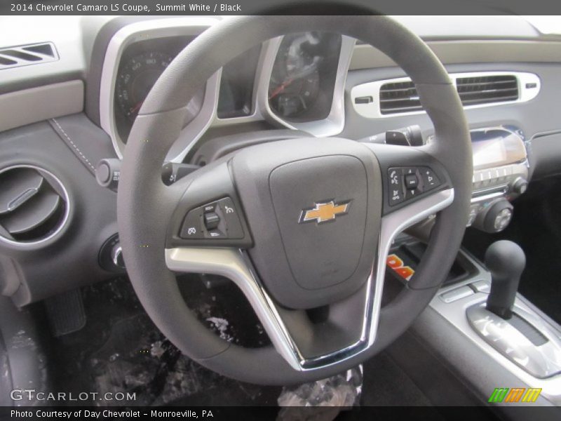 Summit White / Black 2014 Chevrolet Camaro LS Coupe