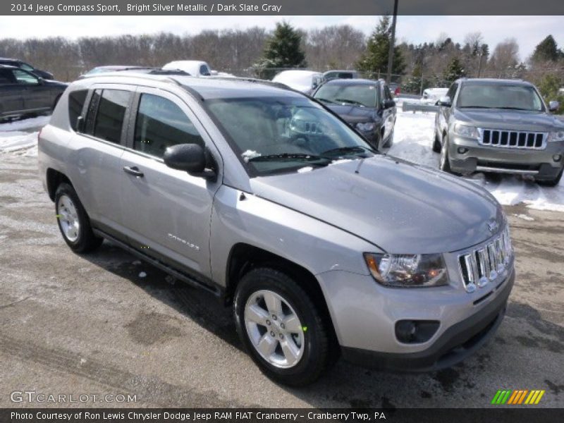 Bright Silver Metallic / Dark Slate Gray 2014 Jeep Compass Sport