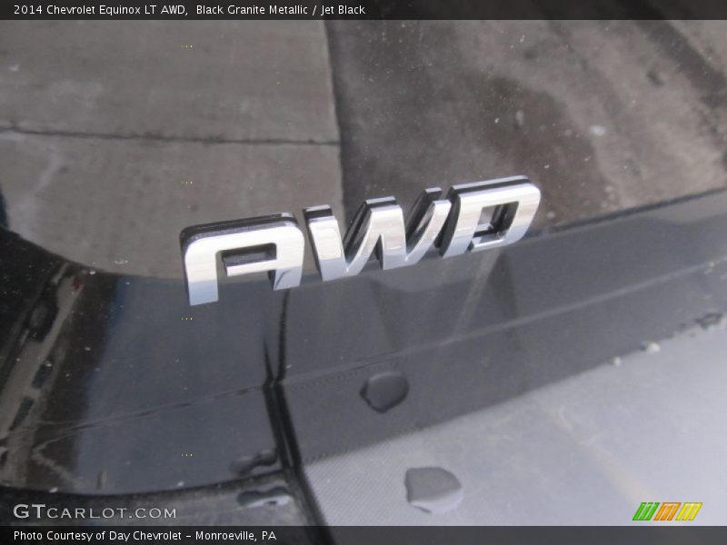 Black Granite Metallic / Jet Black 2014 Chevrolet Equinox LT AWD