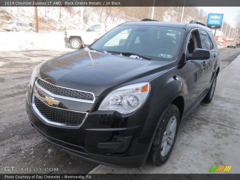 Black Granite Metallic / Jet Black 2014 Chevrolet Equinox LT AWD