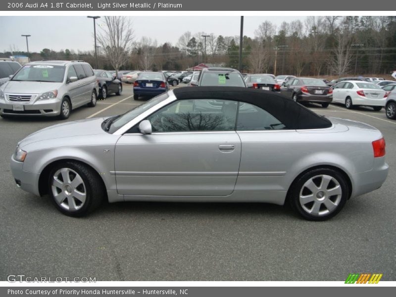 Light Silver Metallic / Platinum 2006 Audi A4 1.8T Cabriolet