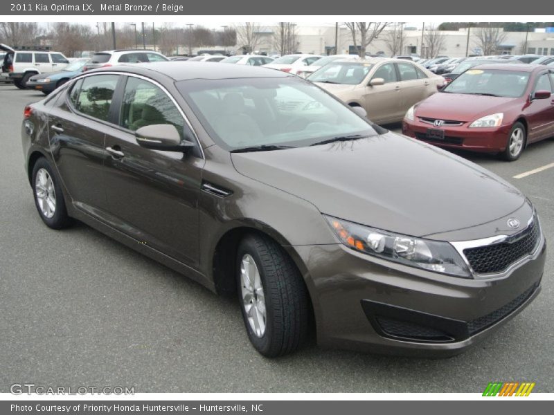 Metal Bronze / Beige 2011 Kia Optima LX