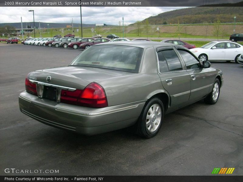 Spruce Green Metallic / Medium Parchment 2003 Mercury Grand Marquis LS