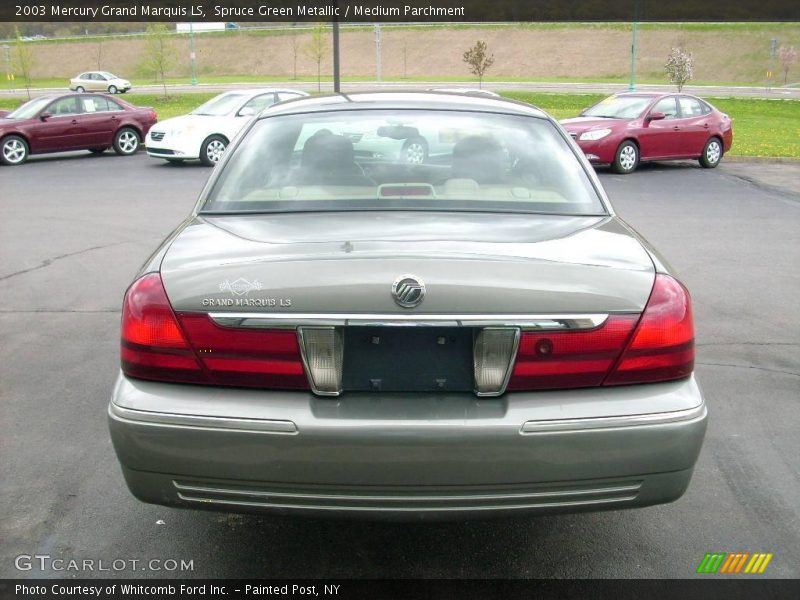 Spruce Green Metallic / Medium Parchment 2003 Mercury Grand Marquis LS