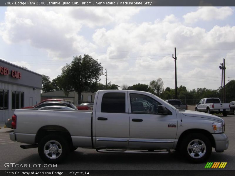 Bright Silver Metallic / Medium Slate Gray 2007 Dodge Ram 2500 Laramie Quad Cab