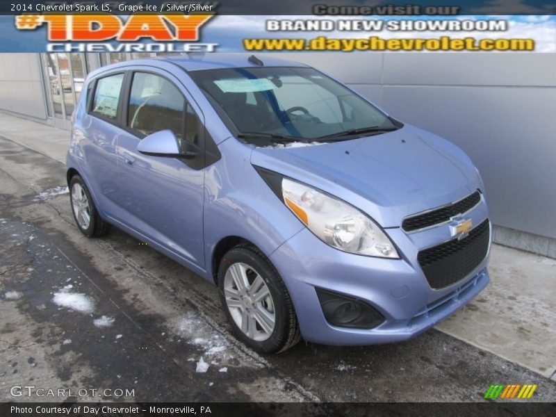Grape Ice / Silver/Silver 2014 Chevrolet Spark LS