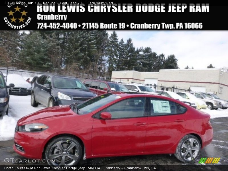 Redline 2 Coat Pearl / GT Black/Ruby Red 2014 Dodge Dart GT