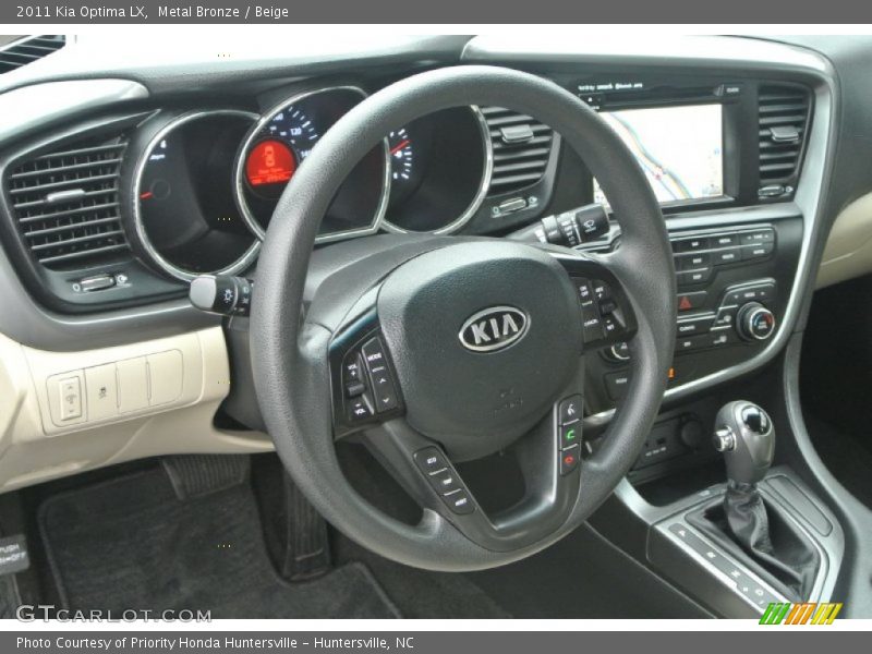 Metal Bronze / Beige 2011 Kia Optima LX