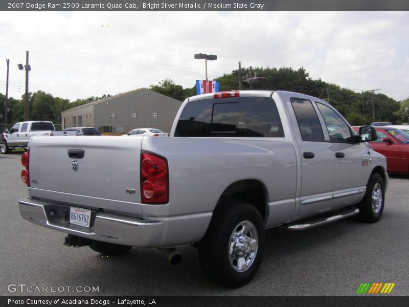 Bright Silver Metallic / Medium Slate Gray 2007 Dodge Ram 2500 Laramie Quad Cab