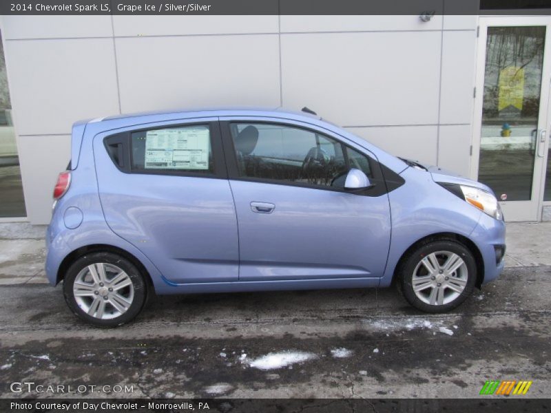 Grape Ice / Silver/Silver 2014 Chevrolet Spark LS