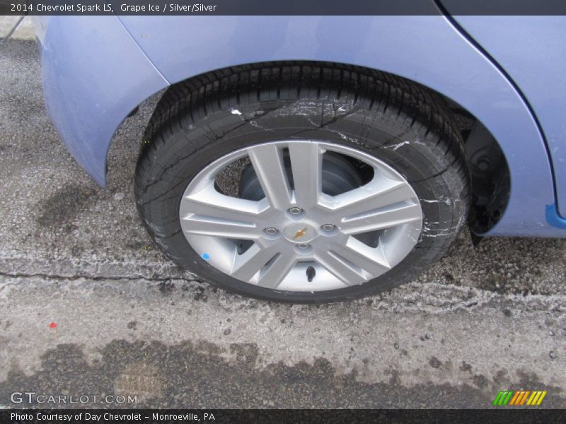 Grape Ice / Silver/Silver 2014 Chevrolet Spark LS