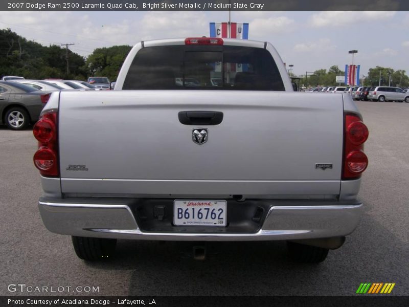 Bright Silver Metallic / Medium Slate Gray 2007 Dodge Ram 2500 Laramie Quad Cab